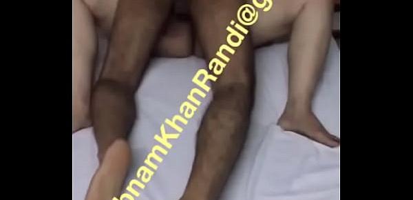  Indian Cuckold Wife Noori Khan Fucked Hard by Big Black Cock in Front of Husband